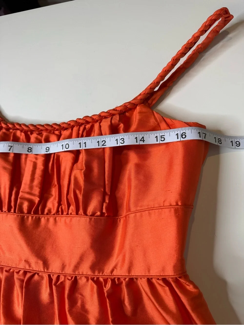 J.Crew Collection Orange Silk Cocktail Dress Size 8P